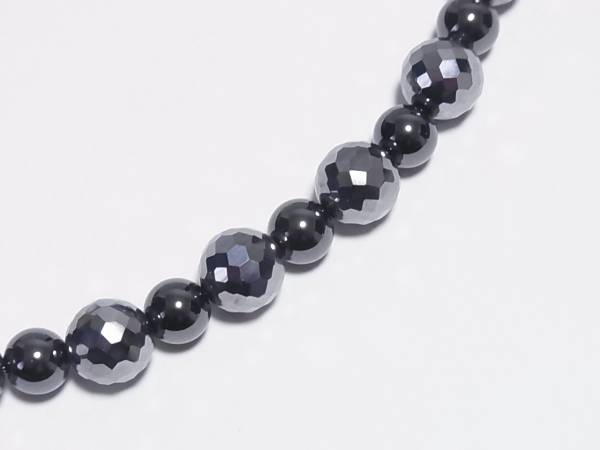 高品質テラヘルツ10ｍｍ&磁気ヘマタイト ネック　肩こり