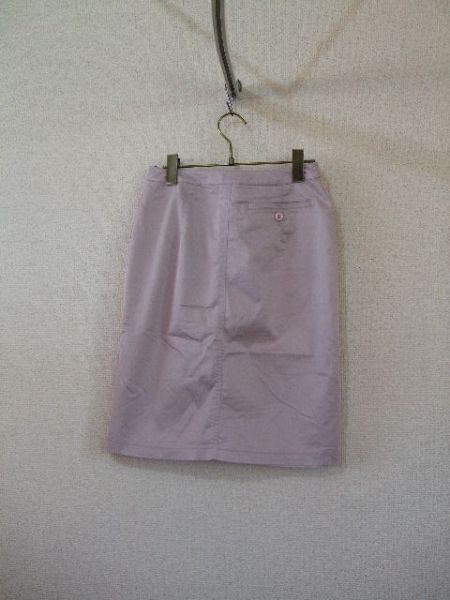 NICECLAUP紫膝丈タイトスカート（USED）53115②_画像3
