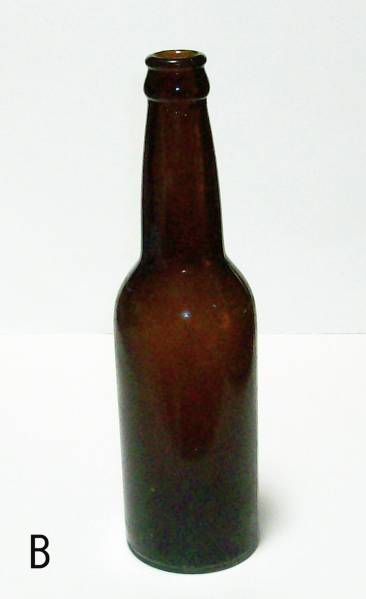 B アメリカ アンティーク ボトル ガラス瓶 1880-1920年 24ｃｍ_画像1