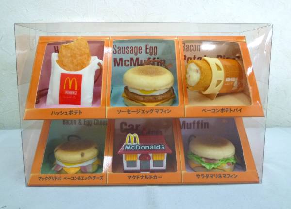 最終値下げ【美 品】あの伝説の*《マクドナルド》フードストラップ全６種【完 品】◆リアル【コンプリート*限定BOX】マック・マクドナルド