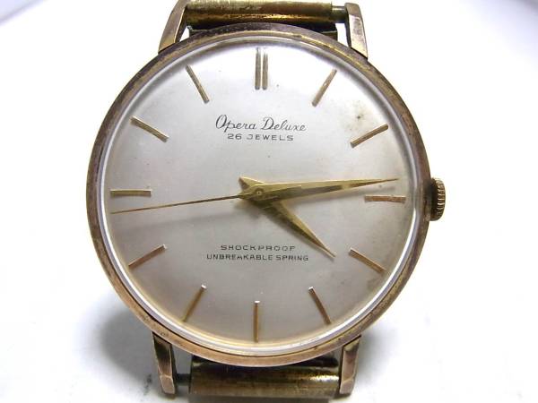【時計】 OPERA：オペラ Deluxe：デラックス メンズ 手巻き(稼働品) 金 アンティーク_画像1