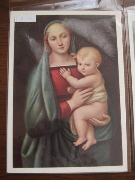 ポストカード★ラファエロ 大公の聖母★聖母子キリスト教絵画葉書_画像1