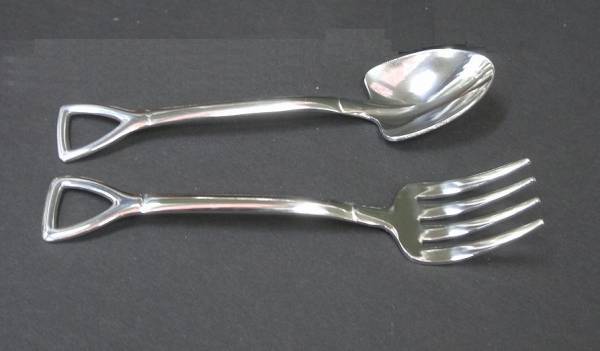[ prompt decision ] spade type Mini spoon & Mini Fork stainless steel made in Japan 