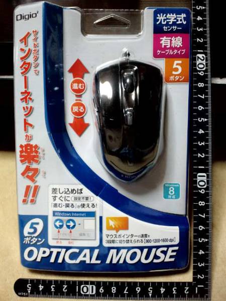 超素敵☆5ボタン☆オプティカルホイールマウス☆ロアス☆MUS-UKF77BK☆殘1