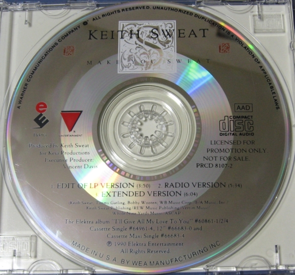 *CDS*Keith Sweat/Make You Sweat (Extended Version)*PROMO* rare *Teddy Riley* Keith * sweat *CD SINGLE* single *