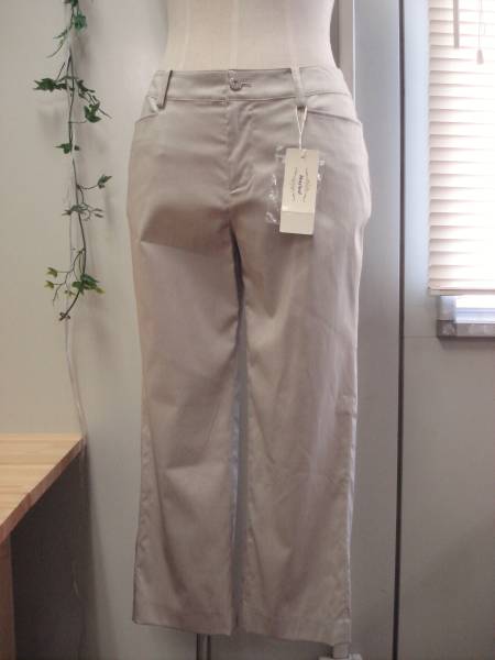 не использовался *Mayleafmei leaf * хлопок брюки цена 11,550 иен бежевый 9 номер 