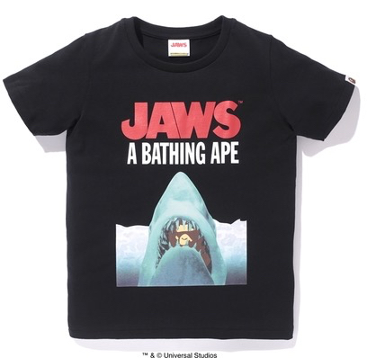 APE x JAWS TEE 01 エイプ ジョーズ XS Tシャツ レディース_画像1