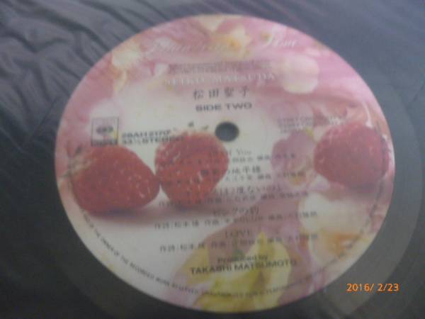 LP 松田聖子 / Strawberry Time 汚有 動作未確認 中古品[B-723]_画像3