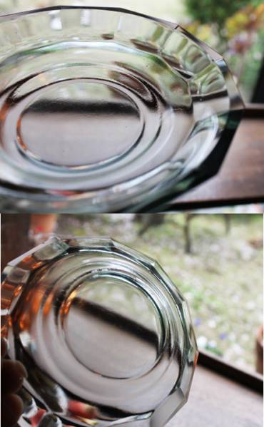 昭和レトロ【古いガラス デザート 皿】６枚 小皿 プレート 難_画像2