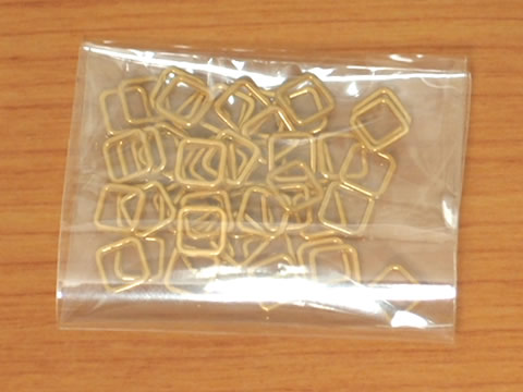 ミニ角カン 4mm ゴールド 50個セット Gold 金具屋_画像3