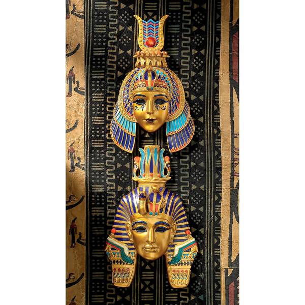 ファラオのマスク 古代エジプト仮面オブジェ彫刻壁飾り壁掛け置物ウォールデコインテリア装飾品飾り小物雑貨グッズホームデコレーション_画像3