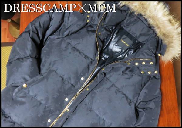  стандартный товар BIGBANG надеты DRESSCAMP MCM пуховик Dress Camp с мехом капот пальто Goose down чёрный 46 DJ OZMA "надеты" PV черный Logo 