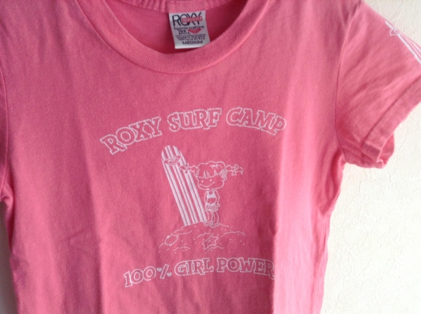 ROXY Roxy for children T-shirt SurferGirls pink M Hawaii 