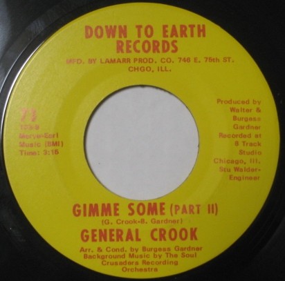 General Crook - Gimme Some - Down To Earth ■ funk 45 試聴_画像2