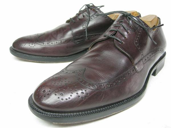 激安直営店 高貴なITALY製 Johnston&Murphy ジョン ウイングチップ革靴 28cm 28.0cm以上