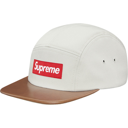 supreme denim leather visor camp cap | myglobaltax.com