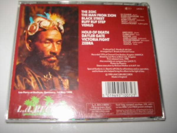 ★blood vapour【LEE'SCRATCH'PERRY】CD[輸入盤]・・・Robbie Shakespeare/Sly Dunbar/Tony Chin/Dwight Pickney/Bobby Chalfat/Skully_画像3