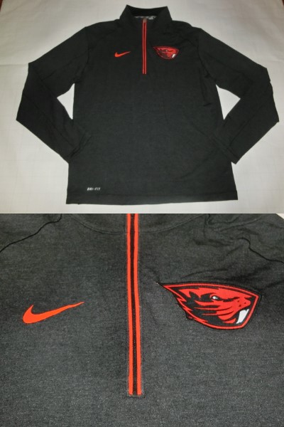  очень редкий USA покупка [Nike] производства функция материалы [DRI FIT] US колледж o Lego n.. университет бобер z[OREGON ST BEAVERS] половина Zip жакет US L пепел 