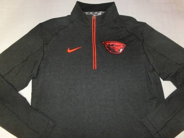  очень редкий USA покупка [Nike] производства функция материалы [DRI FIT] US колледж o Lego n.. университет бобер z[OREGON ST BEAVERS] половина Zip жакет US L пепел 