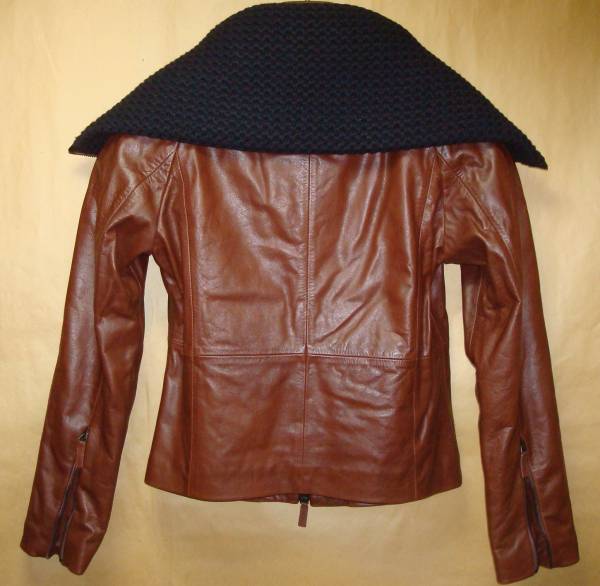 * обычная цена ¥198000/ стандартный EMPORIO ARMANI( Emporio Armani )SHORT LEATHER JKT* мужчина. кожаная куртка * Brown *
