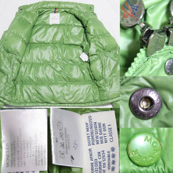 USED品海外正規(guī)品 MONCLER モンクレール BERGERAC ダウンジャケット 緑0