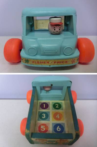 ヴィンテージ フィッシャープライス ミルクワゴン プルトイ