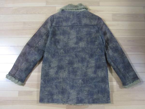 ★291295＝HOMME byPAZZO アンティーク調(diào)加工ランチコート★茶sizeⅡ★