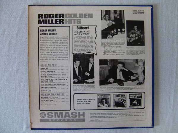 ROGER MILLER ロジャー・ミラー / GOLDEN HITSの画像2