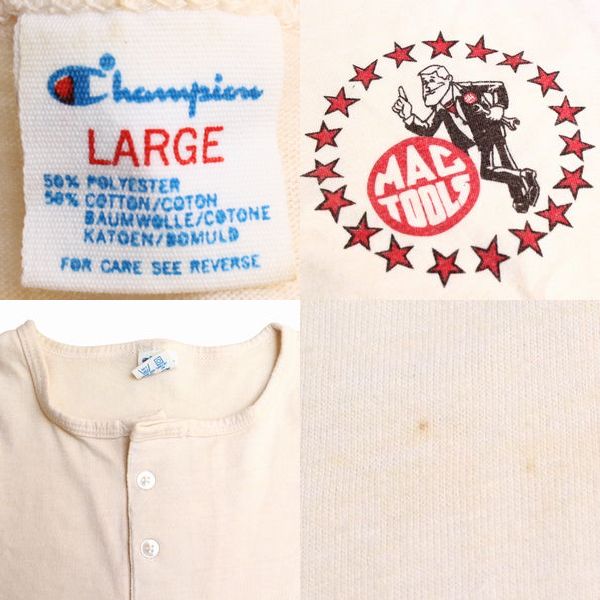 (22137)希少80'S Vintage チャンピオンTシャツMACTOOLSマックツールズUSA製L_画像3