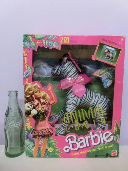  Barbie 1988 year animal Zebra horse zebra Vintage doll pet animal fancy *Barbie 80s Vintage Doll ANIMAL LOVIN\' ZIZI Zebra