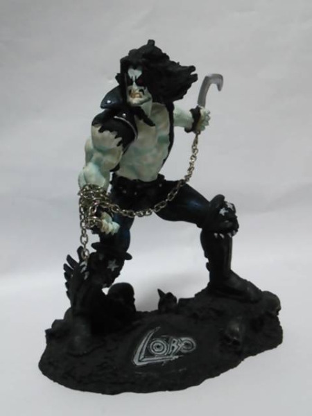 現在入手困難■Lobo LIMITED EDITION Mini Statue アメコミ　(1997) 5000個限定　DC COMICS COLD CAST_画像1