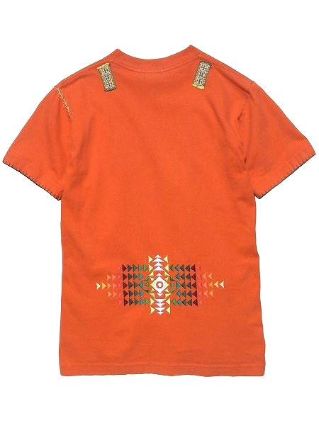 RIGHTSTUFF ライトスタッフ Chief Illiniwek ネイティブ刺繍 ハンドステッチ チロリアンテープ リメイクTシャツ Sサイズ程度