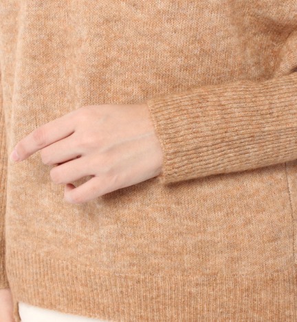 美品*アダムエロペ*キャメルモヘヤニット*ベージュ