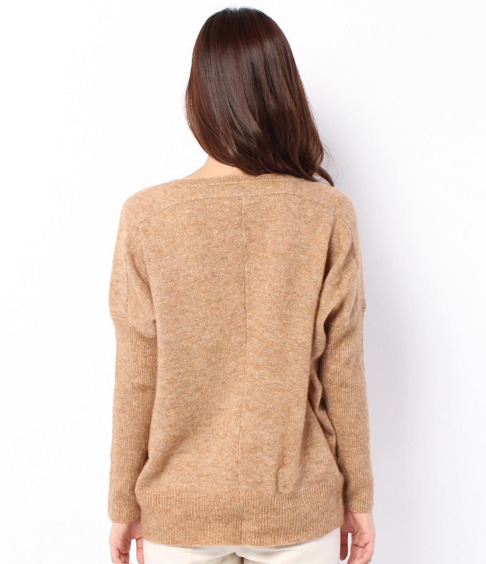 美品*アダムエロペ*キャメルモヘヤニット*ベージュ