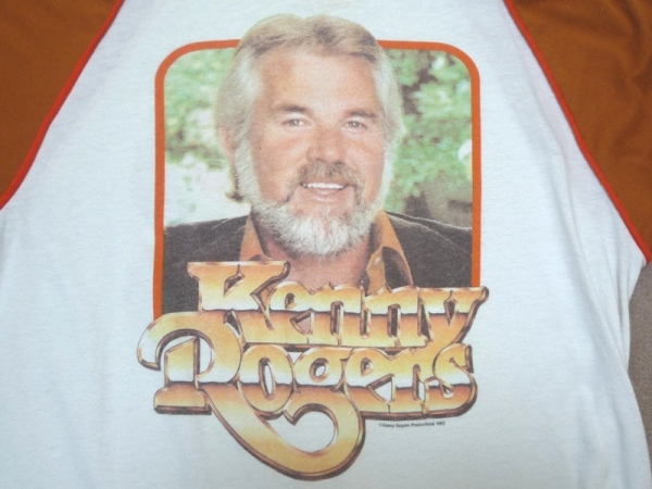1982年ケニー?ロジャース七分袖ビンテージUSAツアーTシャツL