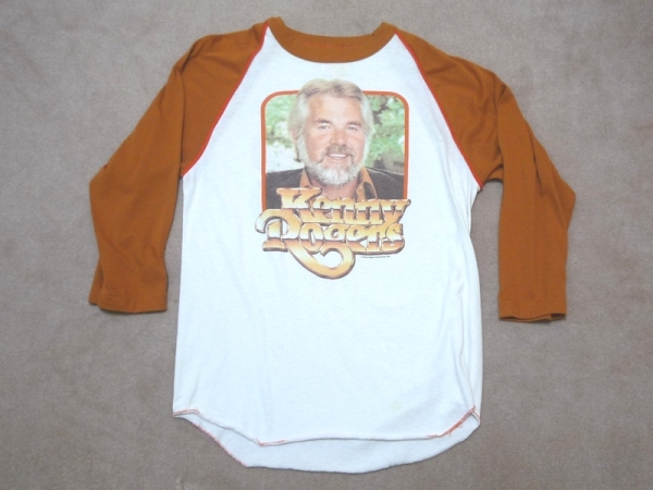 1982年ケニー?ロジャース七分袖ビンテージUSAツアーTシャツL