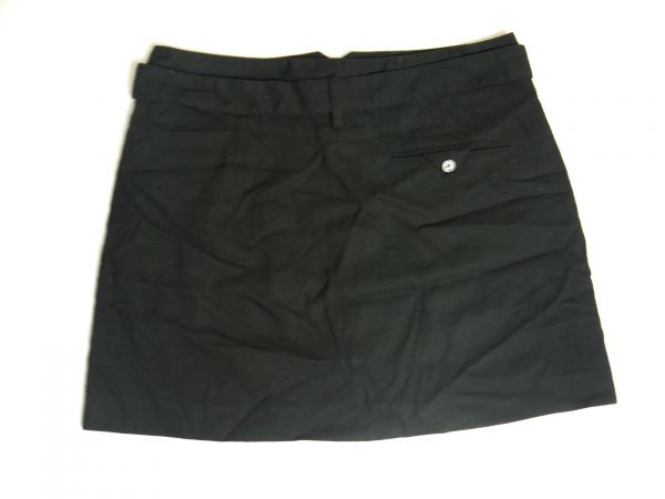 美品 ポールスミス PaulSmith PaulX スカート 42 黒 毛混 C410