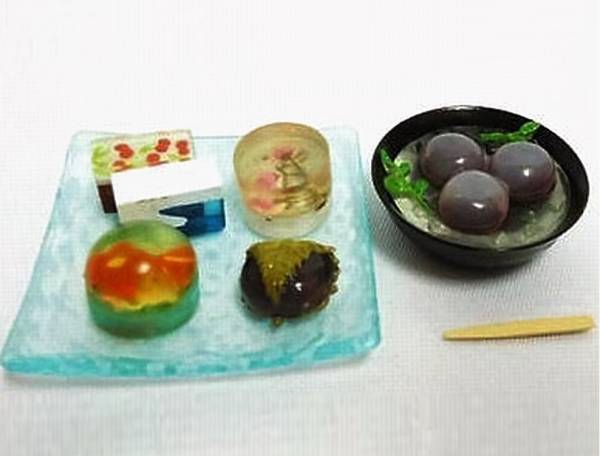 リーメント 和SWEETS ひんやり羊羹 水羊羹 金魚(yú) 花 桜 ゼリー ミニチュア 和菓子 スイーツ ぷちサンプル ままごと 食玩おまけ ドールハウス