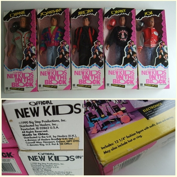 VINTAGE 90s 當(dāng)時(shí)物 ニュー?キッズ?オン?ザ?ブロック New Kids On The Block 人形 5體セット 未開封品 HASBRO ビンテージ　