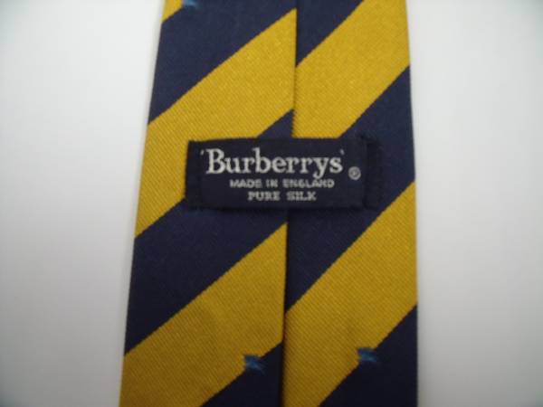  новый товар * бренд галстук * Burberry * Burberry * рыцарь Logo * темно-синий × orange оттенок золота * бесплатная доставка!!