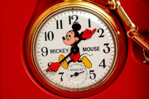  Vintage Mickey Mouse PW часы 1976 год BRADLEY OH settled Disney b Lad Ray 