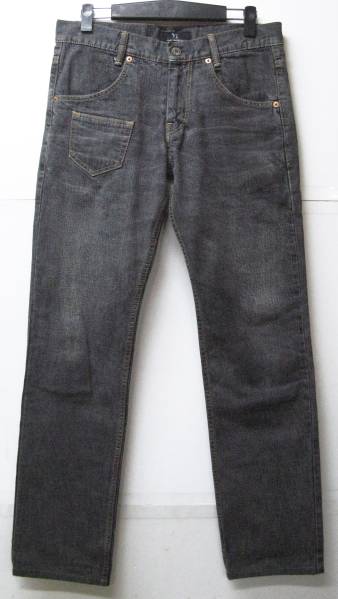 ワイズ：ポケット付き ブラック デニム 1 (Yohji ヨウジヤマモト パンツ Yohji Yamamoto Ladies' BLACK denim jeans 1_画像1