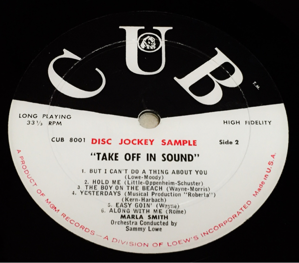 ●激レアMono高音質(zhì)Promo完品Marla Smith / Take Off In Sound●美女Jazz&Jiveビッグバンドスウィング