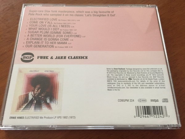 Ernie Hines Electrified Pete Rock 廃盤CD_画像2