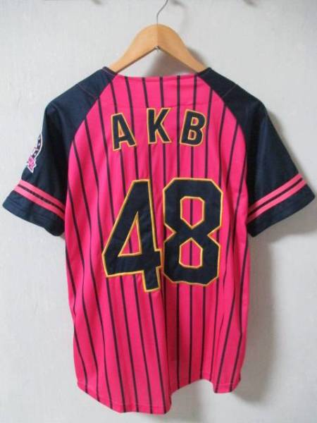 AKB48 '14東京ドームコンサート 刺繍 ベースボールシャツ Mサイズ_画像1