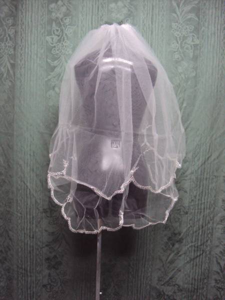 * wedding veil (F-78)* brink chie-n wave type leaf * beautiful goods!