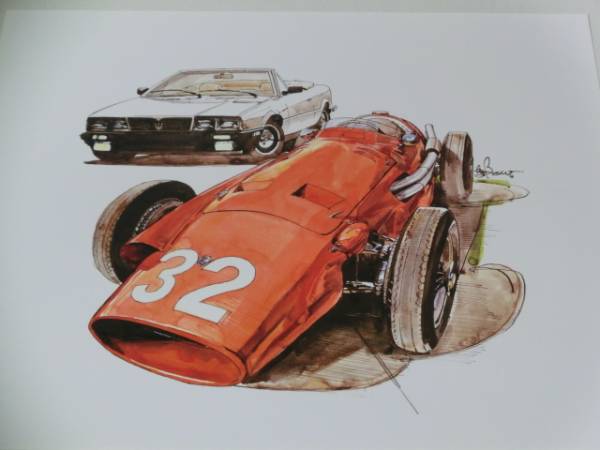 bow illustration Maserati Maserati 250F/ biturbo -100