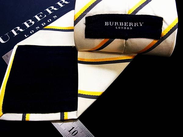 ■■SALE④■№3024バーバリーのストライプ織ネクタイ■