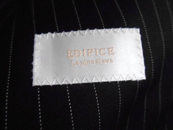 *EDIFICE/ Edifice полоса костюм / мужской /44/ чёрный * тонкий 