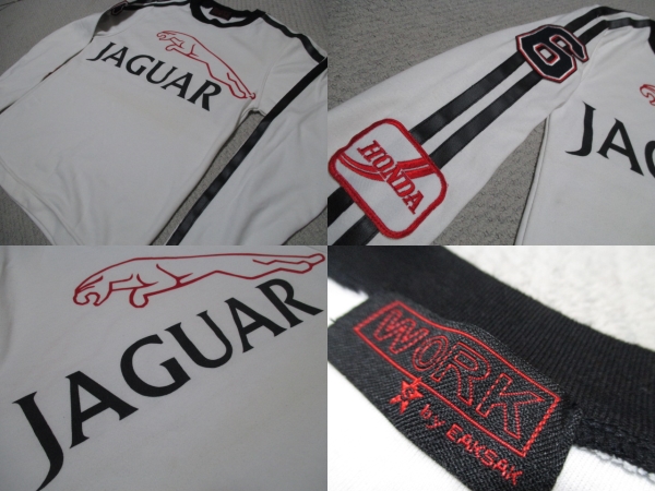 EAKSAK JAGUAR Jaguar двусторонний Logo длинный рукав стрейч рубашка 